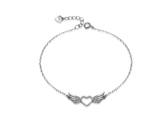 MOISS stříbrný náramek SRDCE