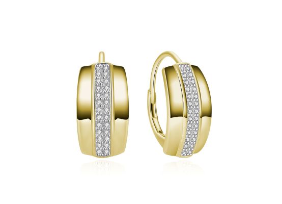 MOISS stříbrné náušnice GOLD