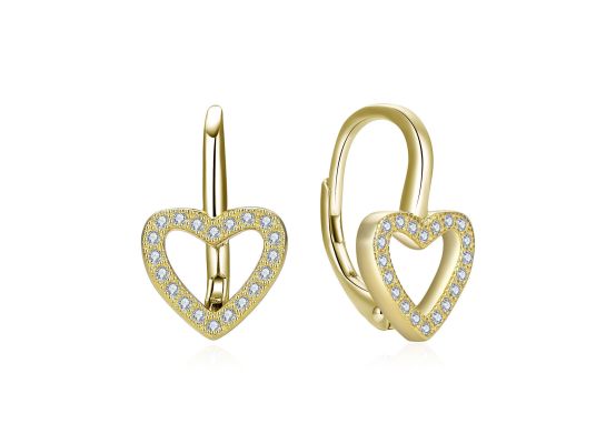 MOISS stříbrné náušnice SRDCE