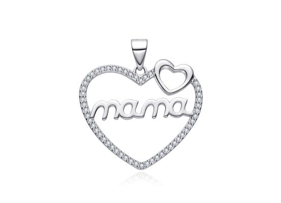 MOISS stříbrný přívěsek SRDCE