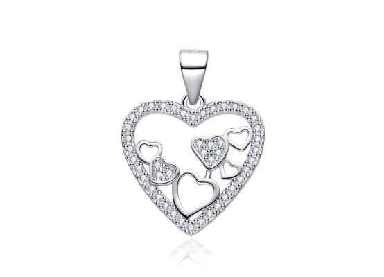 MOISS stříbrný přívěsek SRDCE