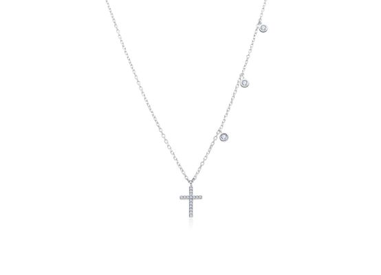 MOISS stříbrný náhrdelník KŘÍŽEK