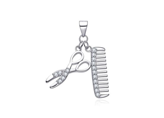 MOISS stříbrný přívěsek NŮŽKY+HŘEBEN