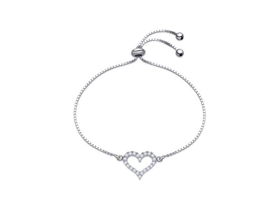 MOISS stříbrný náramek SRDCE