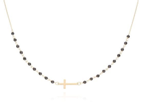 MOISS náhrdelník ze žlutého zlata KŘÍŽEK