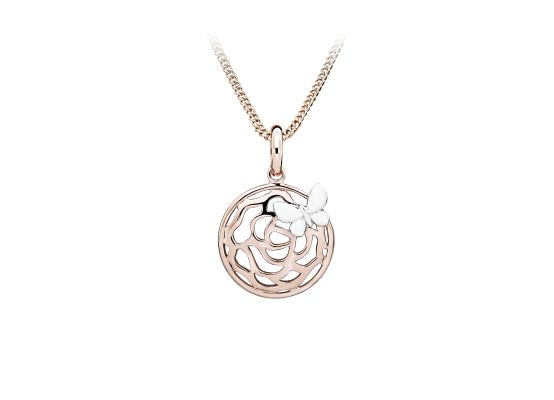 MOISS stříbrný přívěsek KVĚTINA ROSE
