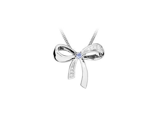 MOISS stříbrný přívěsek MAŠLE TANZANIT