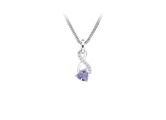 MOISS stříbrný přívěsek AMETYST