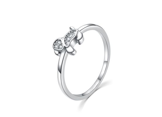 MOISS stříbrný prsten PEJSEK