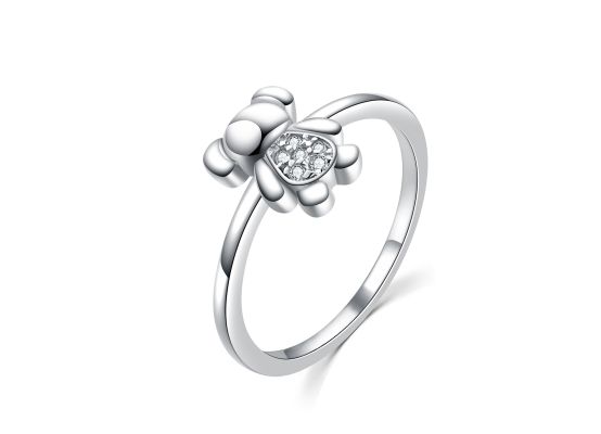 MOISS stříbrný prsten MEDVÍDEK