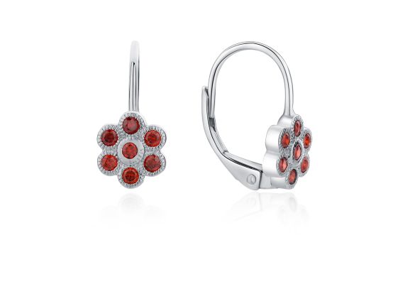 MOISS stříbrné náušnice KVĚTINA