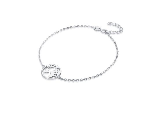 MOISS stříbrný náramek SVĚT