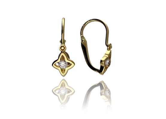 MOISS dětské náušnice ze žlutého zlata HVĚZDA