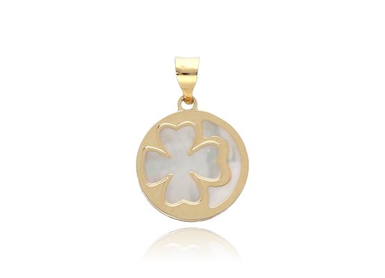 MOISS přívěsek ze žlutého zlata ČTYŘLÍSTEK