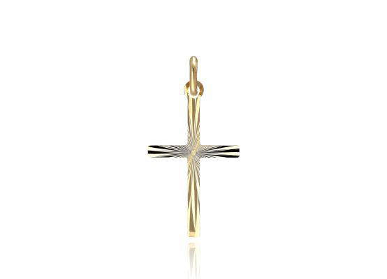 MOISS přívěsek ze žlutého zlata KŘÍŽEK