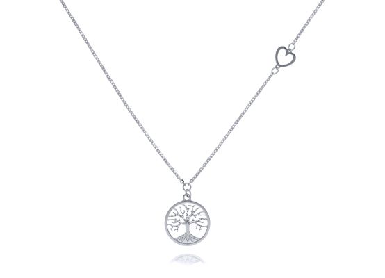 MOISS náhrdelník z bílého zlata STROM