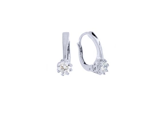 MOISS náušnice z bílého zlata