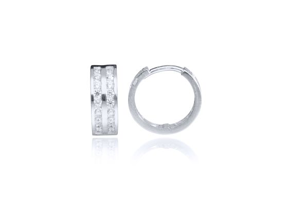 MOISS náušnice z bílého zlata