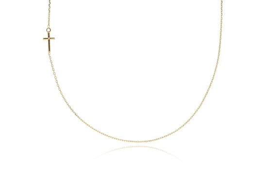 MOISS náhrdelník ze žlutého zlata KŘÍŽEK