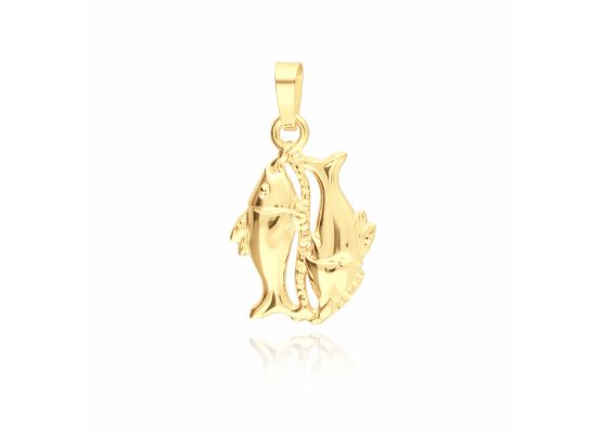 MOISS přívěsek ze žlutého zlata RYBY