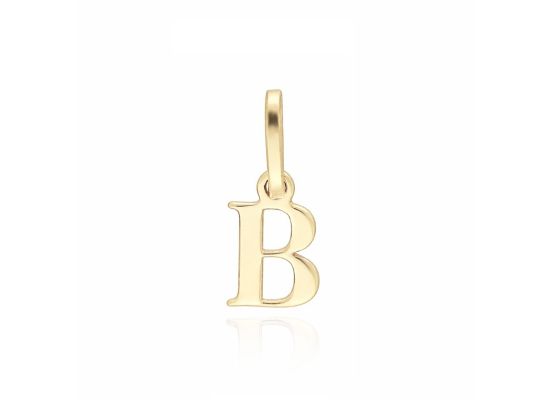 MOISS přívěsek ze žlutého zlata PÍSMENO B