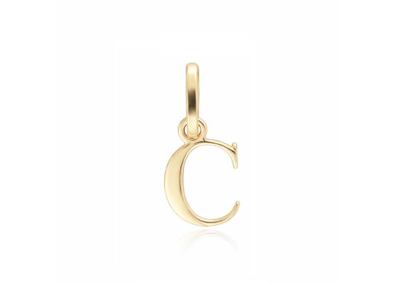 MOISS přívěsek ze žlutého zlata PÍSMENO C