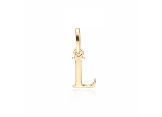 MOISS přívěsek ze žlutého zlata PÍSMENO L
