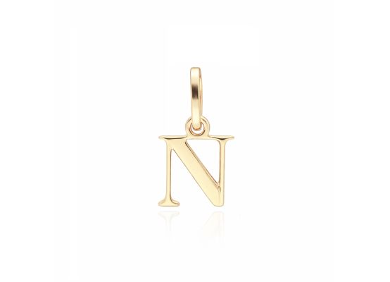 MOISS přívěsek ze žlutého zlata PÍSMENO N