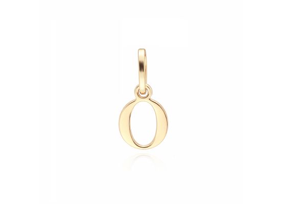 MOISS přívěsek ze žlutého zlata PÍSMENO O