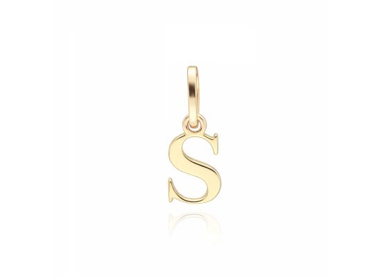 MOISS přívěsek ze žlutého zlata PÍSMENO S