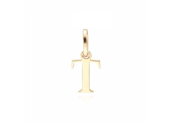 MOISS přívěsek ze žlutého zlata PÍSMENO T