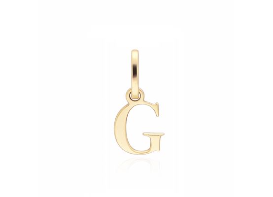 MOISS přívěsek ze žlutého zlata PÍSMENO G
