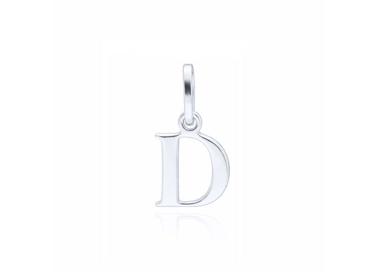 MOISS přívěsek z bílého zlata PÍSMENO D