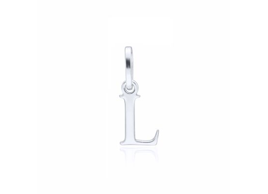 MOISS přívěsek z bílého zlata PÍSMENO L