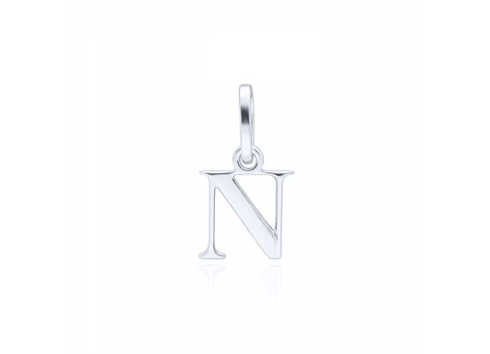 MOISS přívěsek z bílého zlata PÍSMENO N