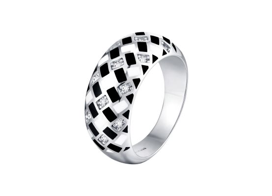 MOISS stříbrný prsten SMALT