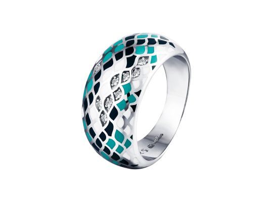 MOISS stříbrný prsten SMALT