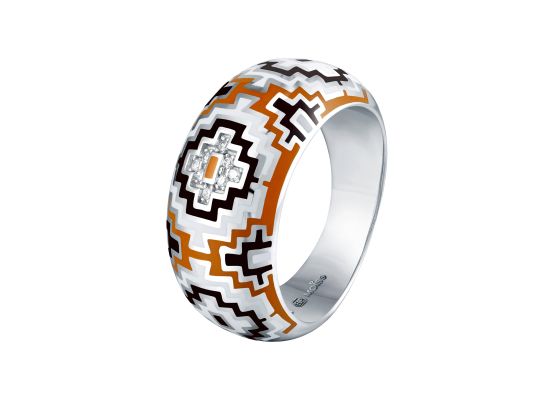 MOISS stříbrný prsten SMALT