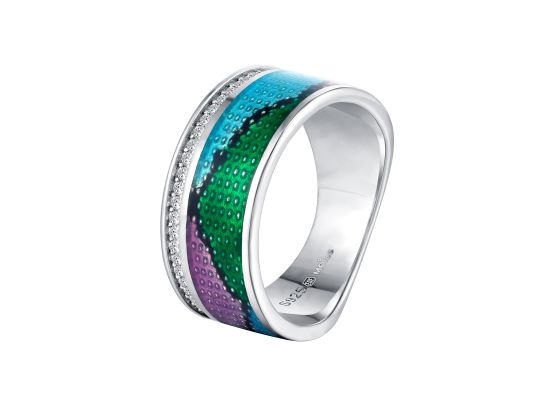 MOISS stříbrný prsten SMALT