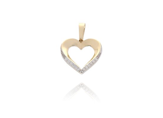MOISS přívěsek ze žlutého zlata SRDCE