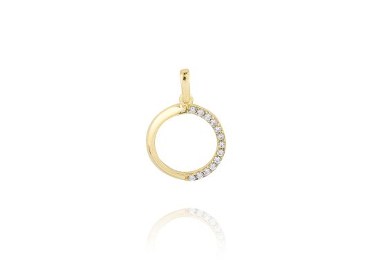 MOISS přívěsek ze žlutého zlata KRUH