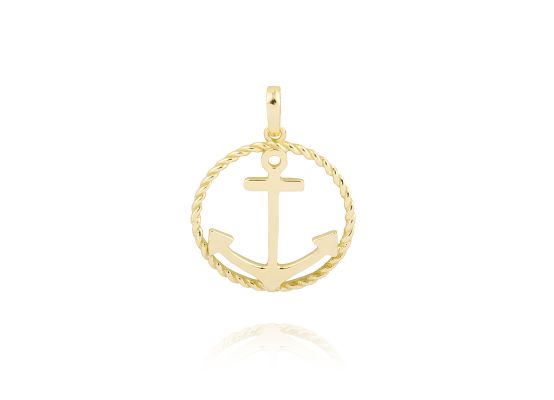 MOISS přívěsek ze žlutého zlata KOTVA