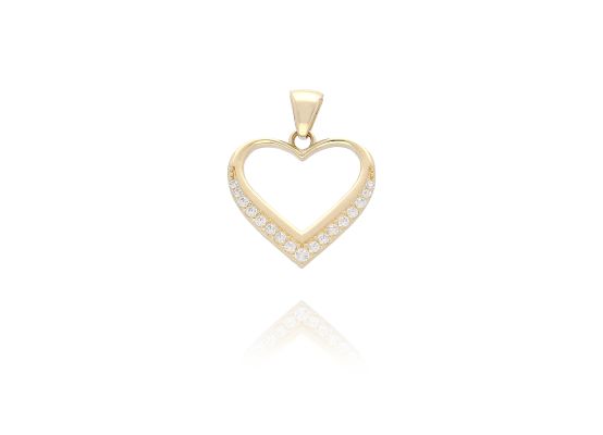MOISS přívěsek ze žlutého zlata SRDCE