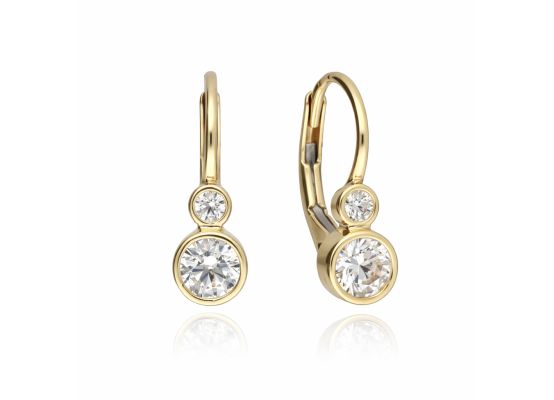 MOISS náušnice ze žlutého zlata