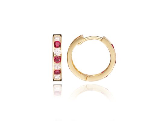 MOISS náušnice ze žlutého zlata