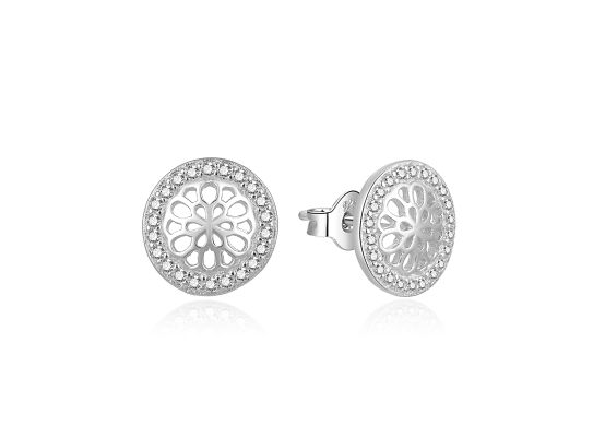 MOISS stříbrné náušnice KVĚTINA