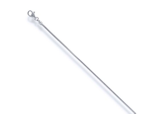 MOISS řetízek z bílého zlata SNAIL