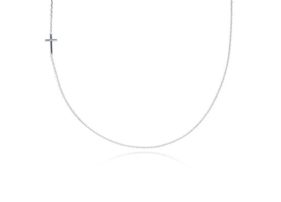 MOISS náhrdelník z bílého zlata SRDCE