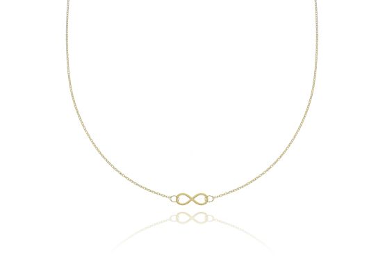 MOISS náhrdelník ze žlutého zlata NEKONEČNO