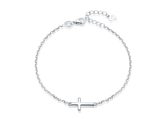 MOISS stříbrný náramek KŘÍŽ